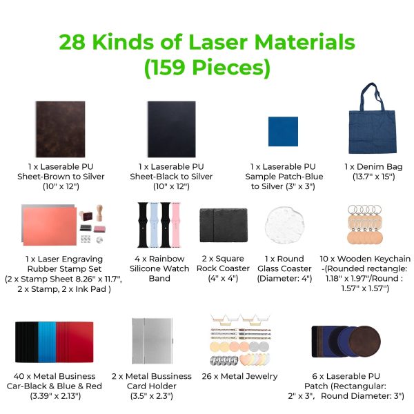 Ultimate Laser Material Kit (159pcs) For Discount - Image 4