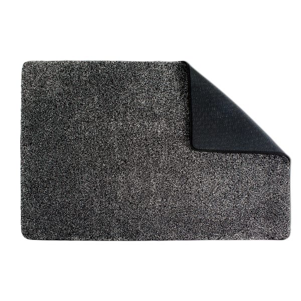 Eurow Trek N  Clean Microfiber Traction Floor Mat, Black and Gray, 20 by 30 Inches Online Hot Sale