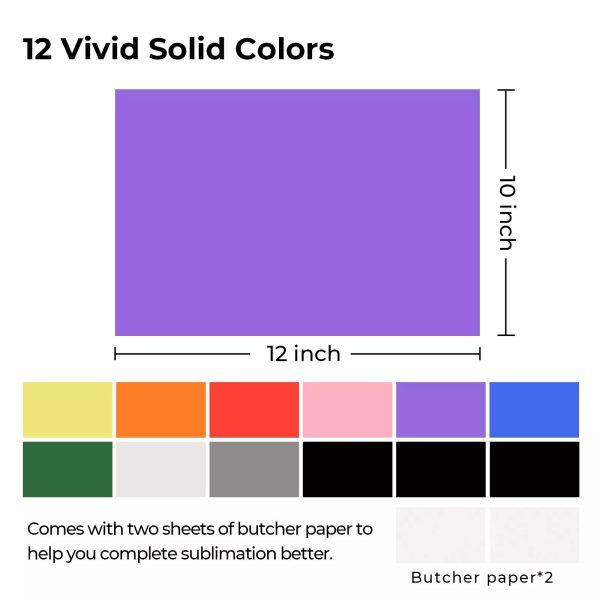 Solid Color Infusible Ink Transfer Sheets (14pcs) Online Hot Sale - Image 2