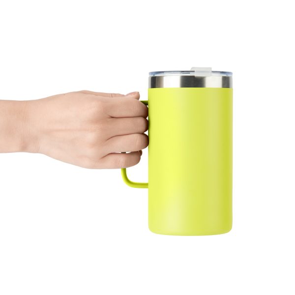 Chartreuse Stainless Steel Tumbler with Handle (24oz) Supply