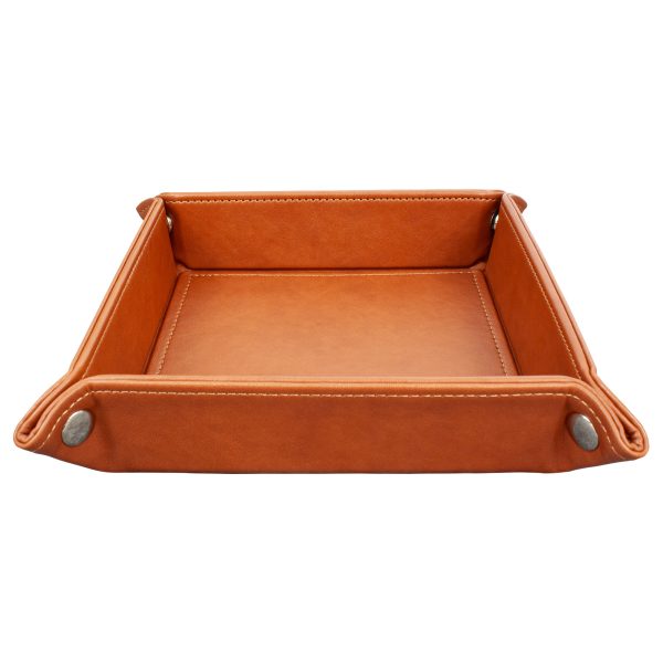 Eurow Portable Vegan Leather Valet Organizer Tray with Corner Snaps Hot on Sale