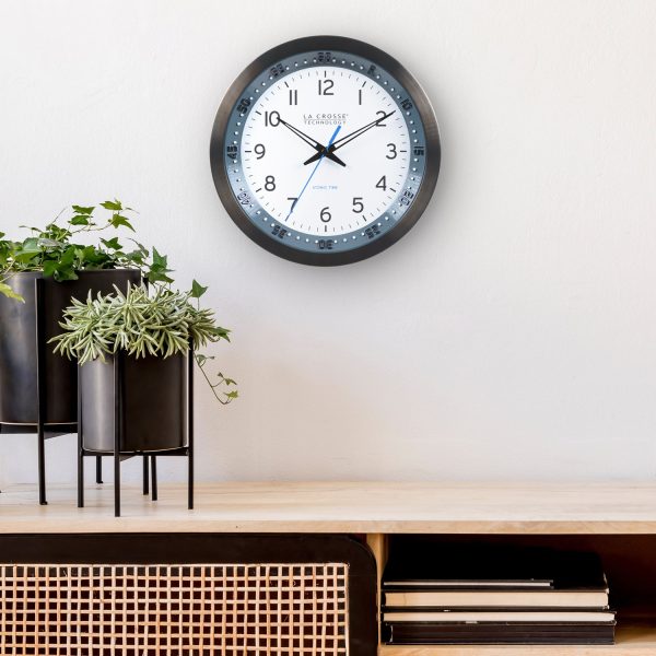 404-54667 10-inch Atomic Analog Wall Clock Discount - Image 4