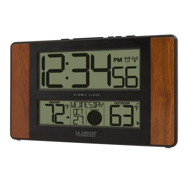 513-1417CHV2 Atomic Digital Wall Clock Discount - Image 3