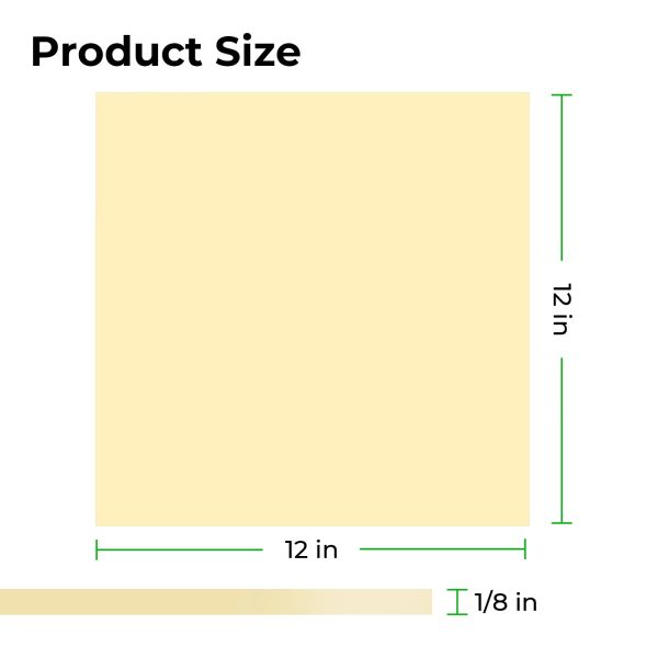 1 8  Frosted Yellow Acrylic Sheet Plexiglass (3pcs) Discount - Image 3