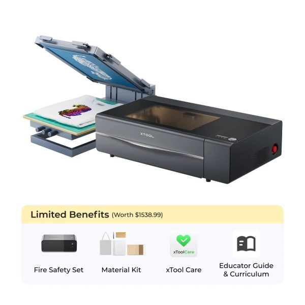 xTool P2S Screen Printing Kit: Solution with Laser for Education Sale