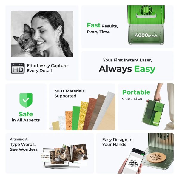 xTool F1 & F1 Lite Portable and High Speed Laser Engraver Supply - Image 4