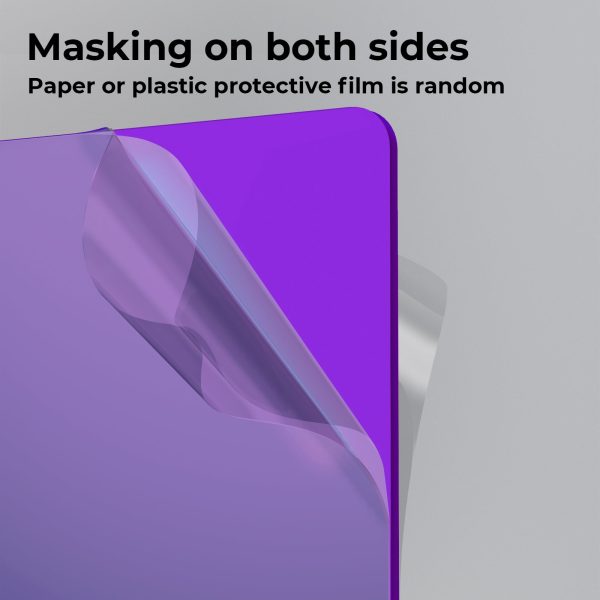 1 8  Purple Mirror Acrylic Sheet Plexiglass (5pcs) Sale - Image 5