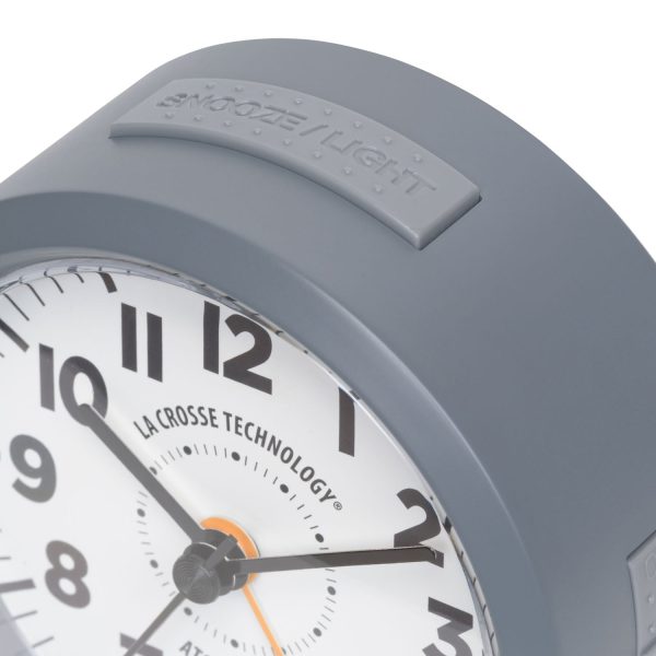 617-710 Atomic Analog Alarm Clock – Gray Hot on Sale - Image 5