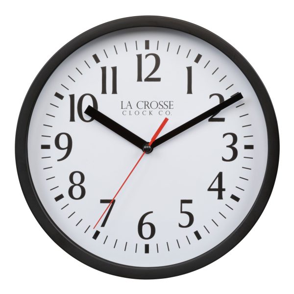 404-3020B 8-inch Basics Analog Wall Clock – Black on Sale