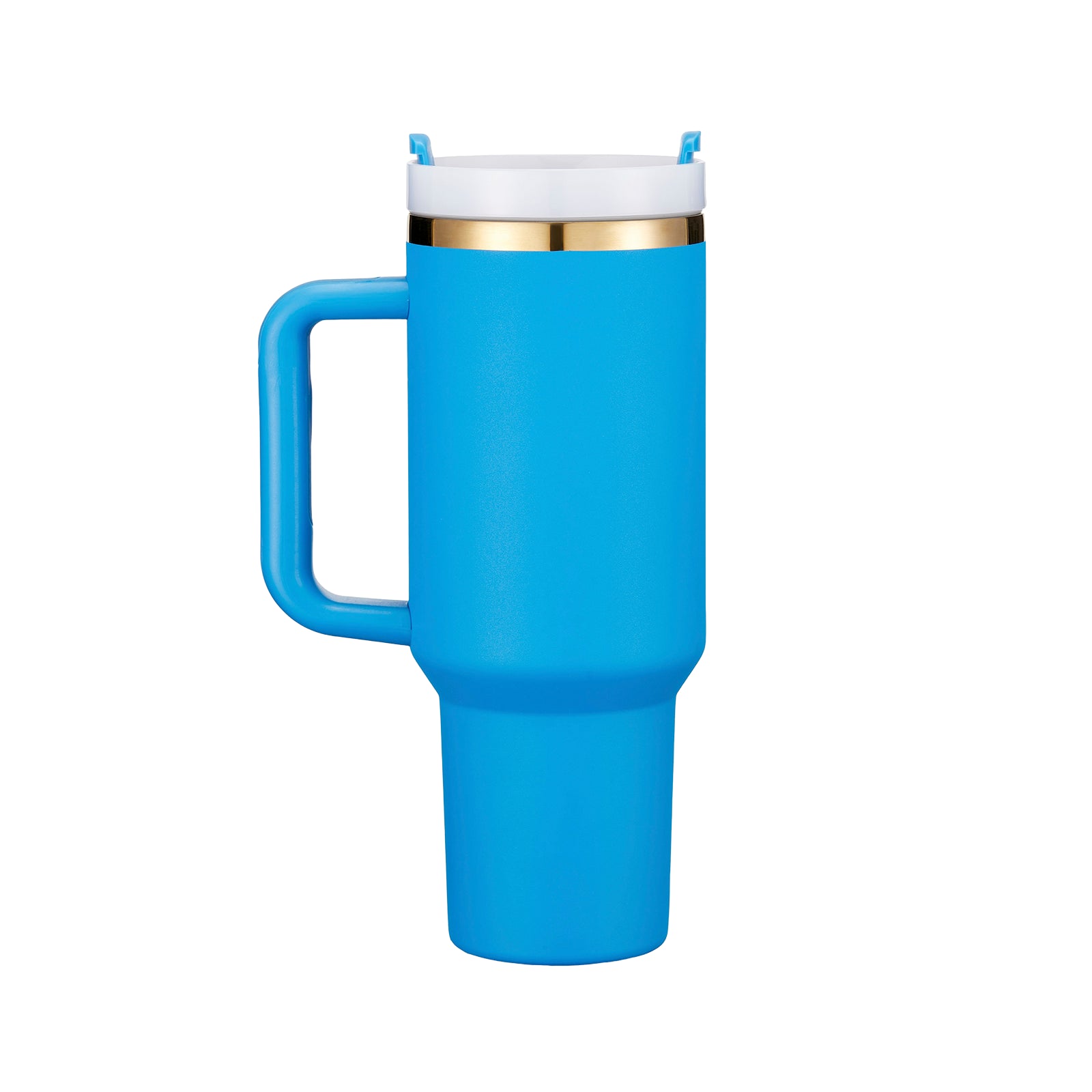 Deep Blue to Gold Stainless Steel Tumbler with Removable Handle (40oz) Sale
