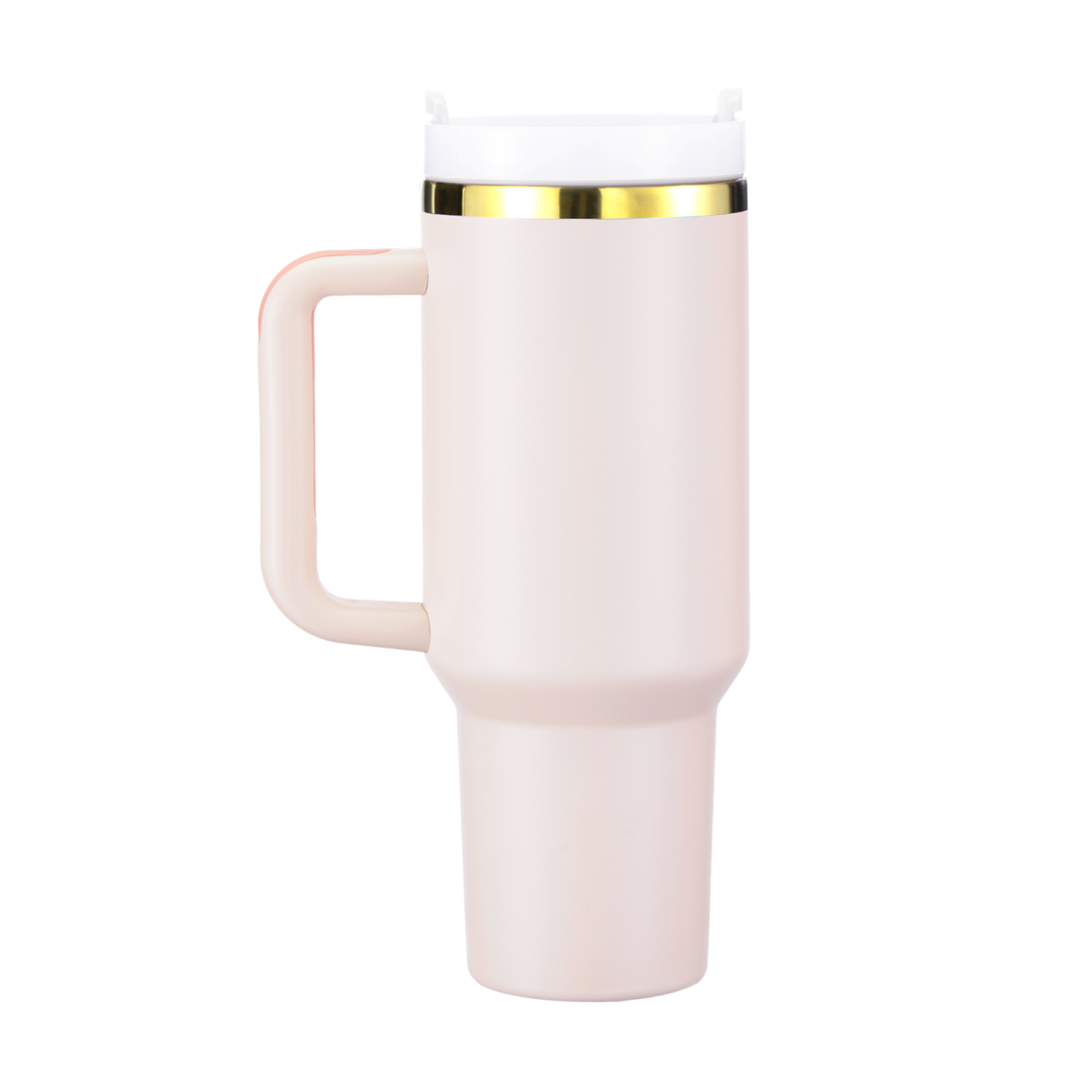 Pink to Gold Stainless Steel Tumbler with Removable Handle (40oz) on Sale