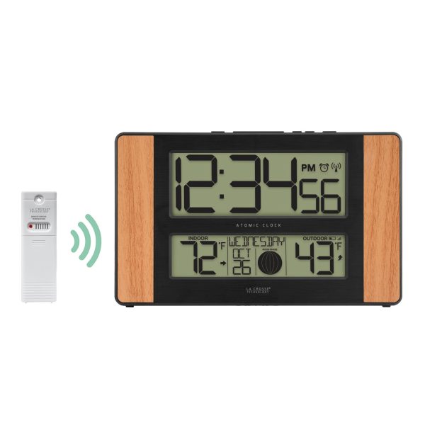 513-1417V2 Atomic Digital Wall Clock Hot on Sale - Image 2