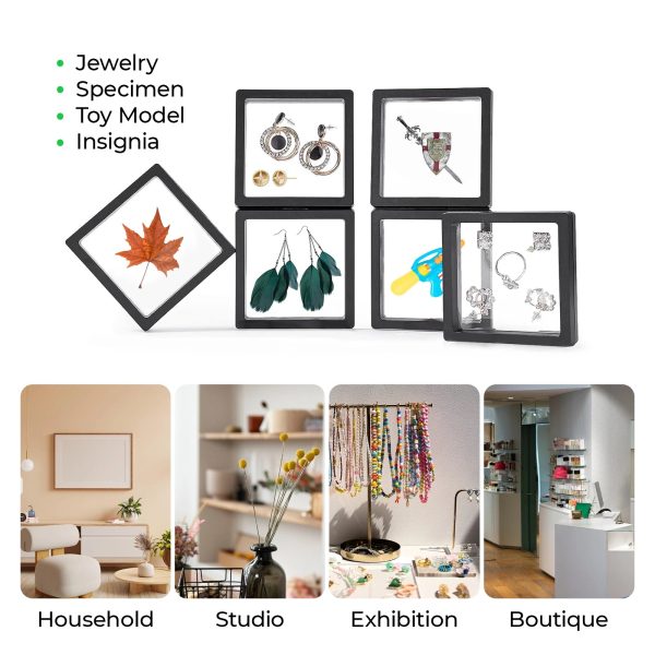 Black Floating Frame with Kraft Box (10pcs) Discount - Image 5