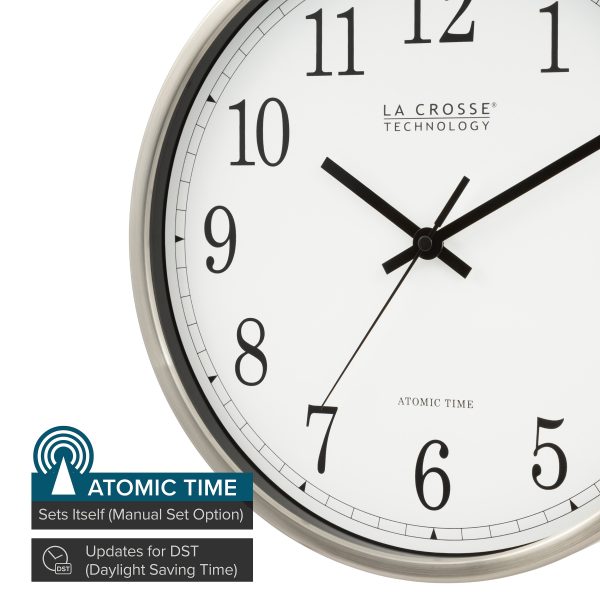 WT-3126BX1 12-inch Atomic Wall Clock Online - Image 2
