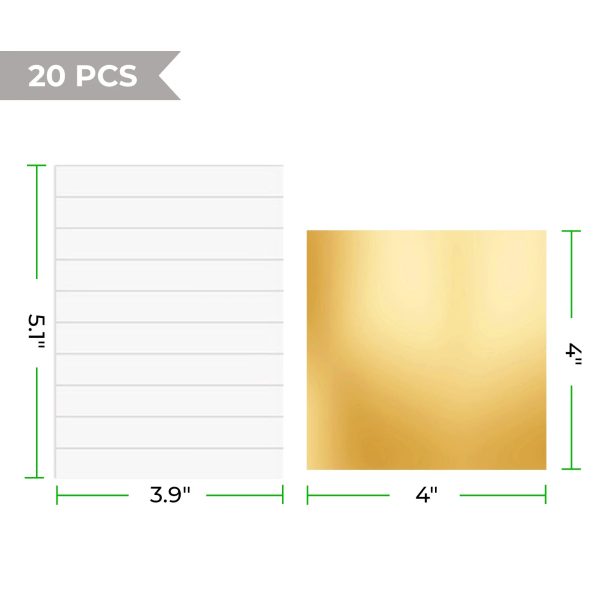 Gold and Silver Foil Transfer Paper (20pcs) Sale - Image 4