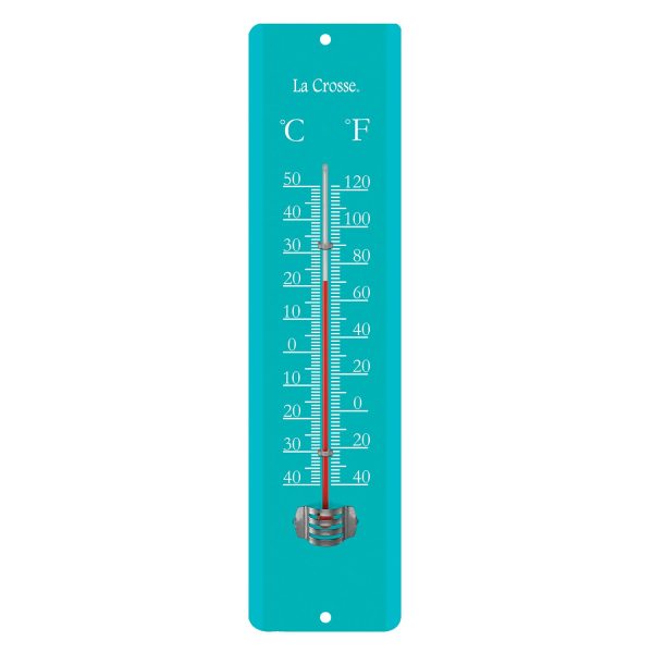 T83660 Blue 11.5 inch Metal Thermometer For Cheap