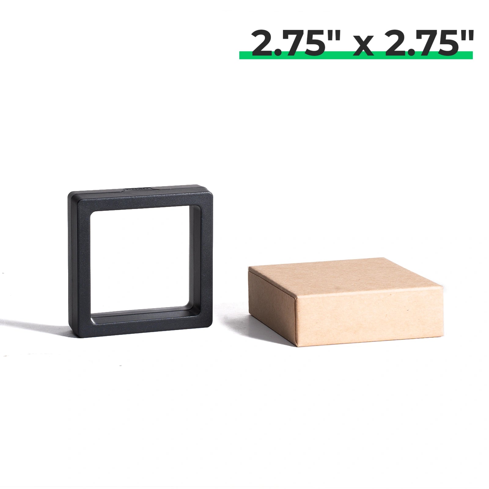 Black Floating Frame with Kraft Box (10pcs) Discount
