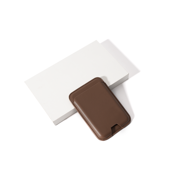 Brown PU MagSafe Wallet Online Hot Sale