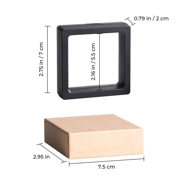 Black Floating Frame with Kraft Box (10pcs) Discount - Image 3