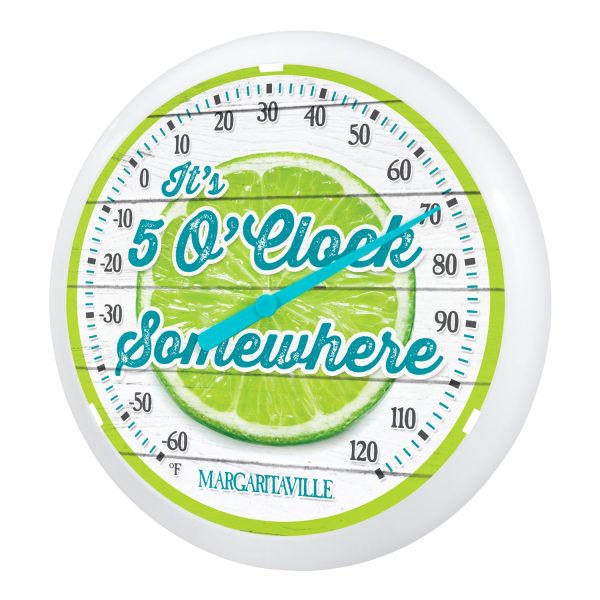 104-134MV2 13.25  Round 5 O Clock Somewhere Margaritaville Thermometer Cheap - Image 2