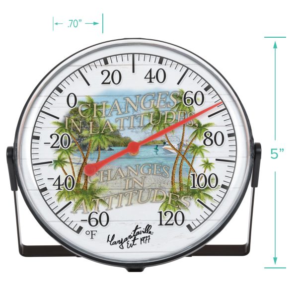 104-1512MV5 5 inch Margaritaville Bracket Thermometer Hot on Sale - Image 4